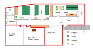 Apartmán A3 mapa