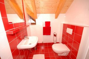Koupelna - červená 